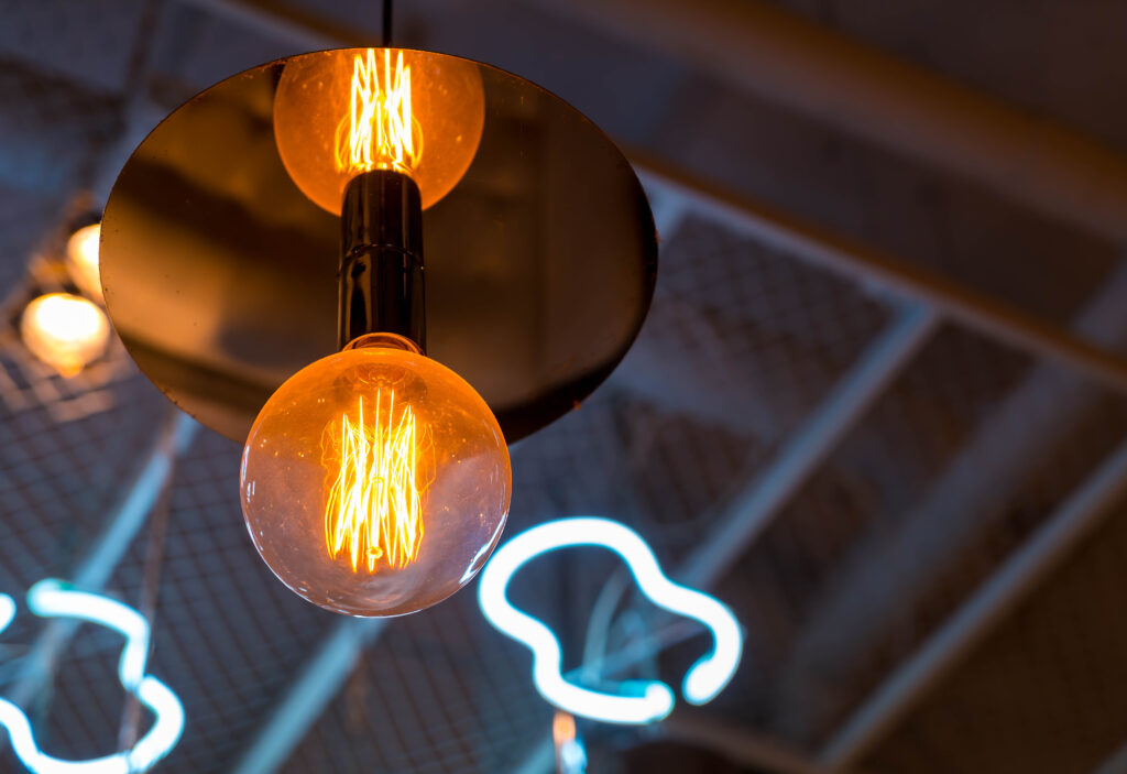 beautiful light lamp decor glowing scaled